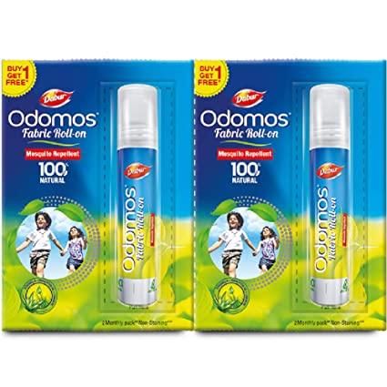 Odomos Fabric Mosquito Repellent Roll On - Buy 1 Get 1 Extra - Brand Offer